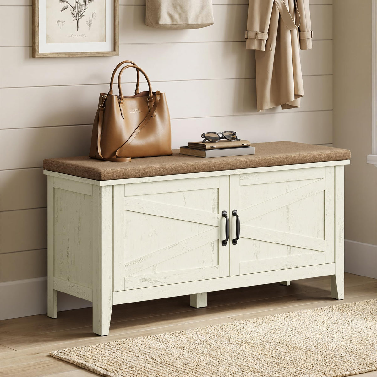 Shoe Bench with Cushion I388728