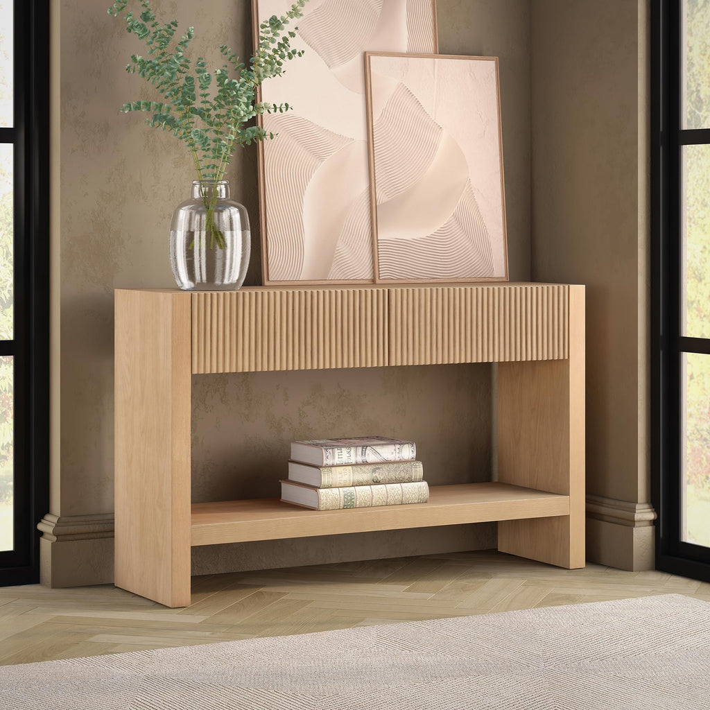 48" Fluted Modern Console Table Q988265