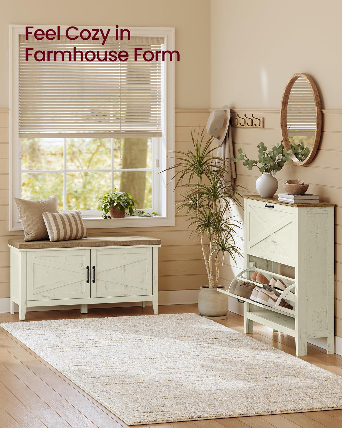 Shoe Bench with Cushion I388728