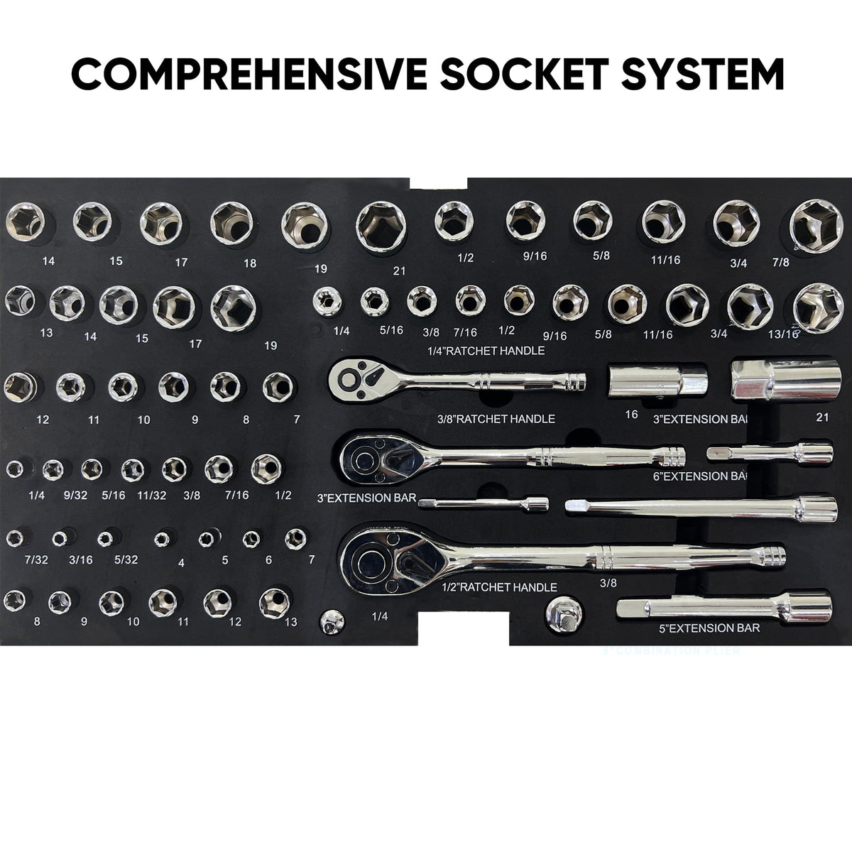 3-Drawer Steel Tool Chest with 439-Piece Mechanics Tool Set S1025