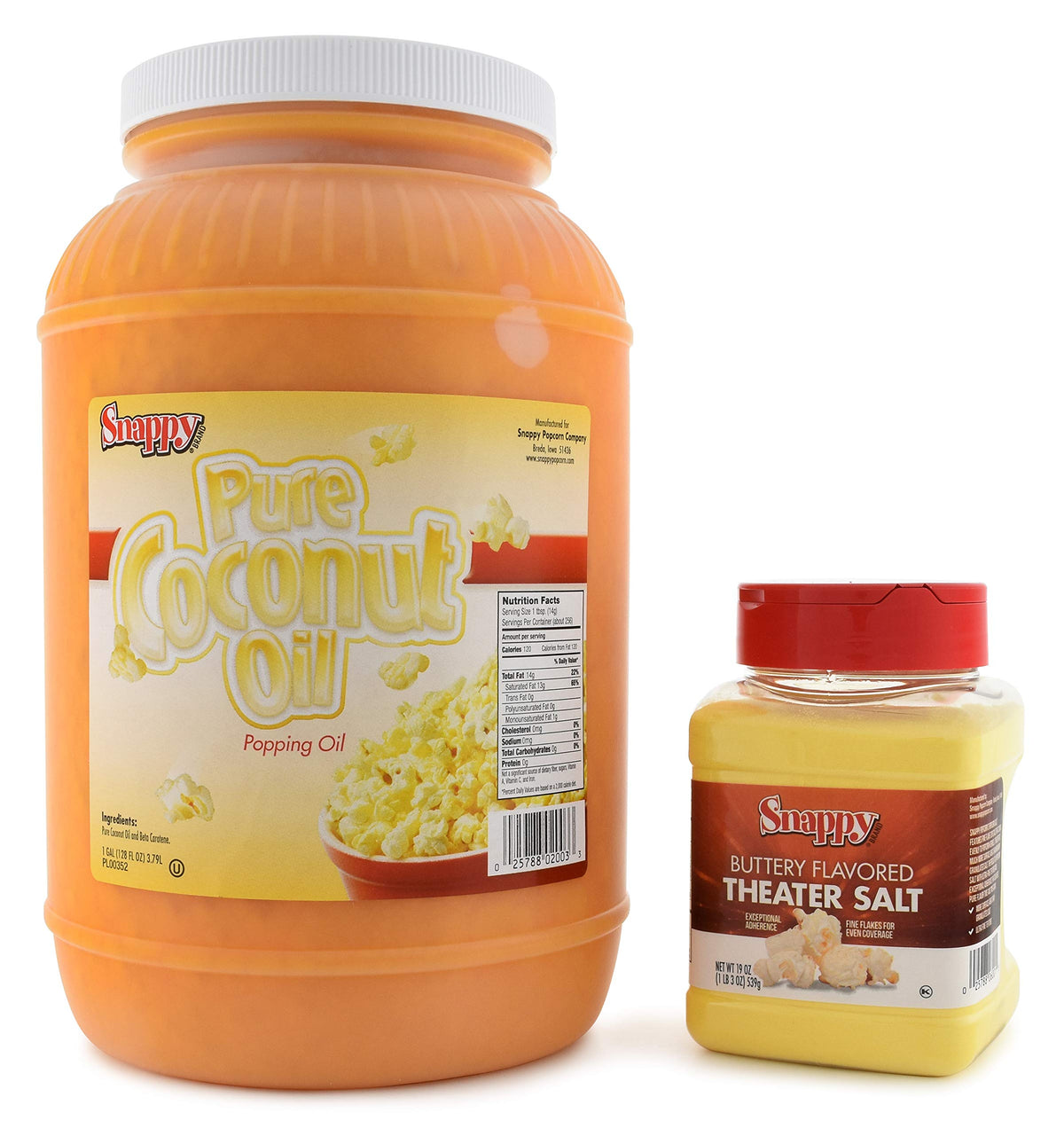 Butter Flavored Popcorn Kit with Coconut Oil and Theater Salt L11857