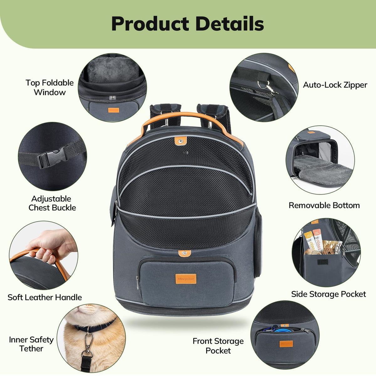 Expandable Cat Carrier Backpack R545552