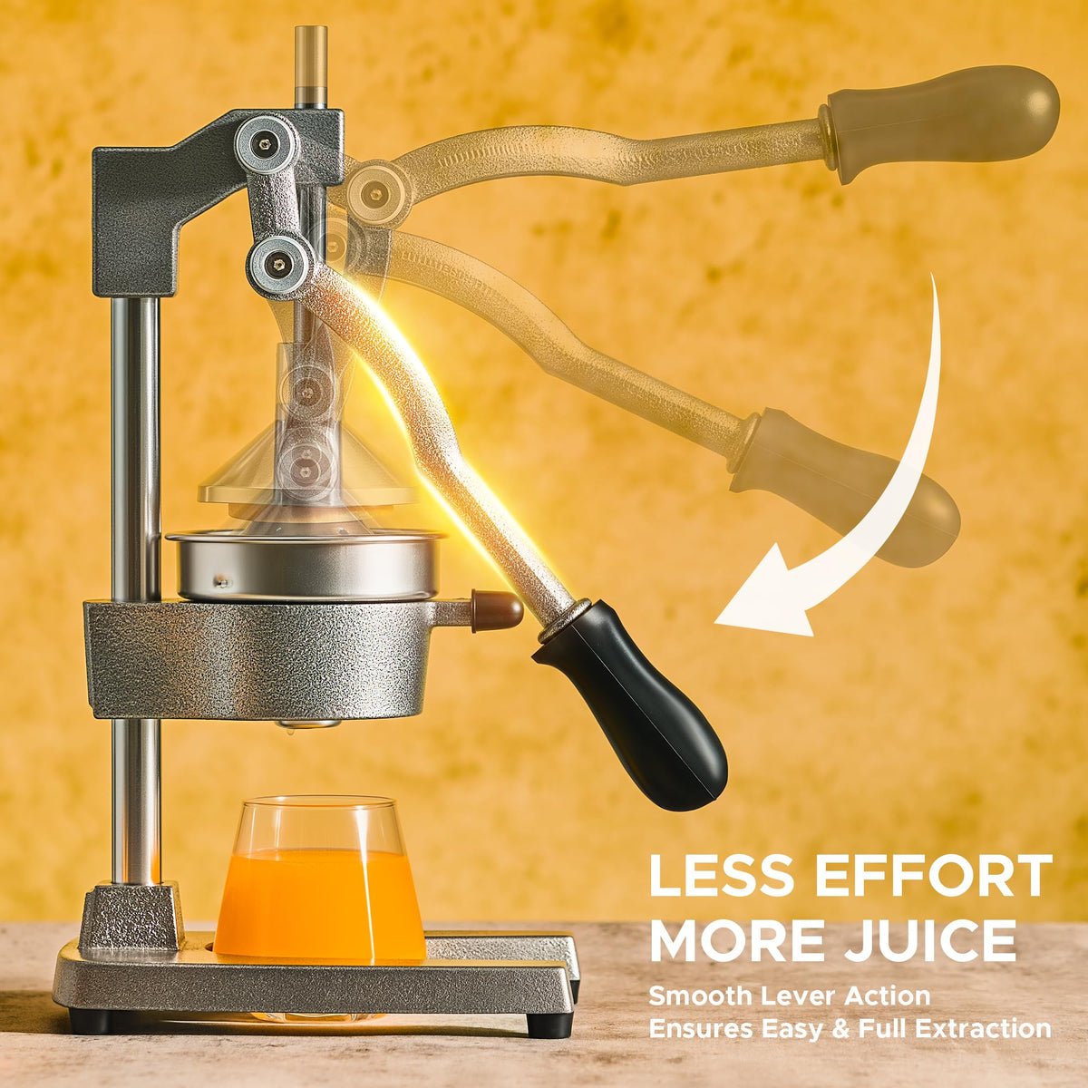 Cast Iron Manual Citrus Juicer with Strainer G359