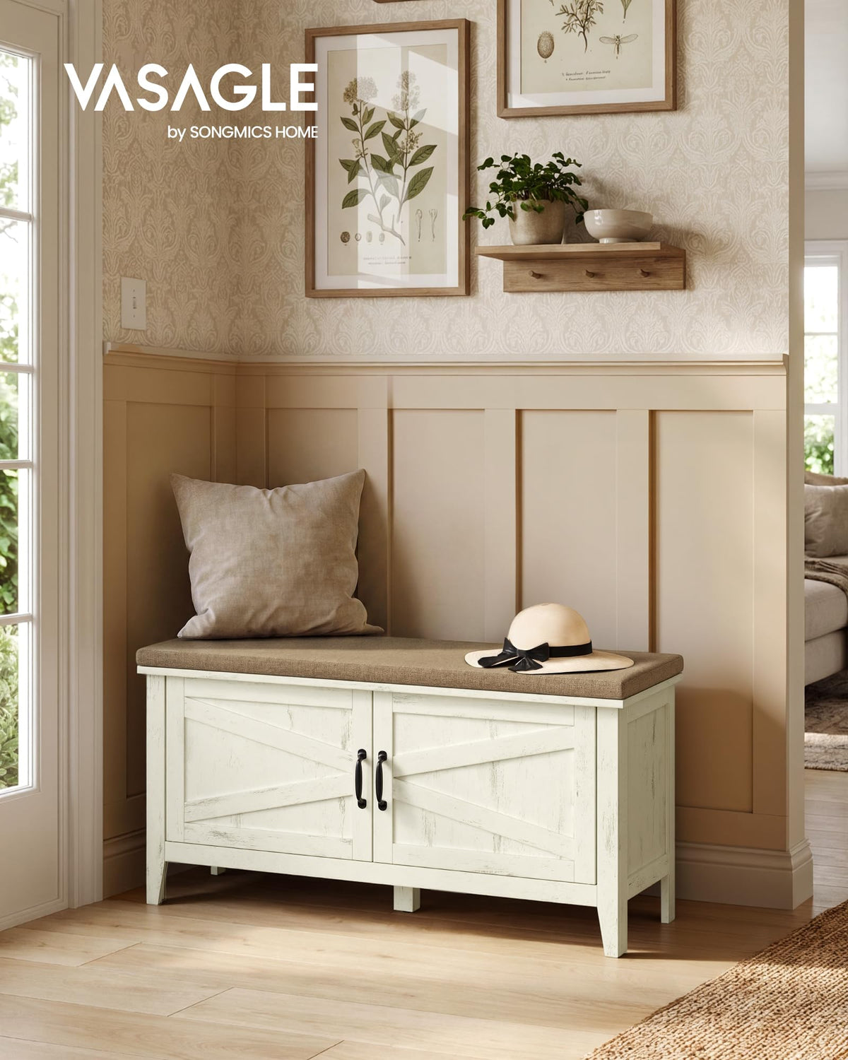 Shoe Bench with Cushion I388728