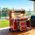 49" Propane Gas Grill, 304 Stainless Steel, 99K BTU, 828 Sq.In G897035