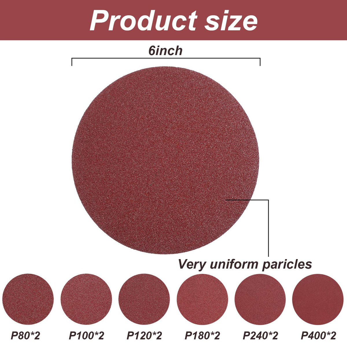 22 Pieces 4 x 36 In Sanding Belts and 6 In Self-Adhesive Discs Set F9827
