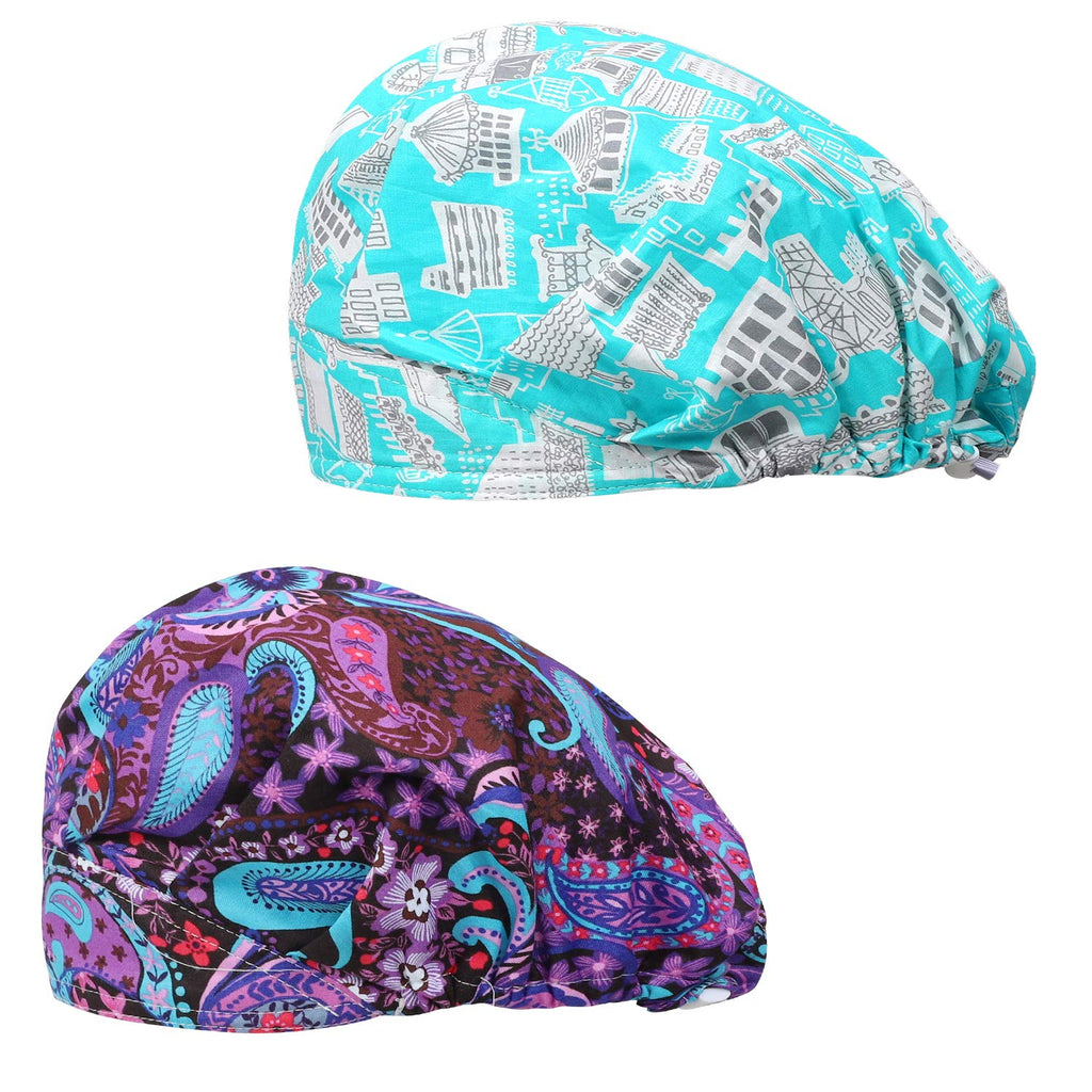 2 Pack Adjustable Cotton Working Cap with Sweatband R135739