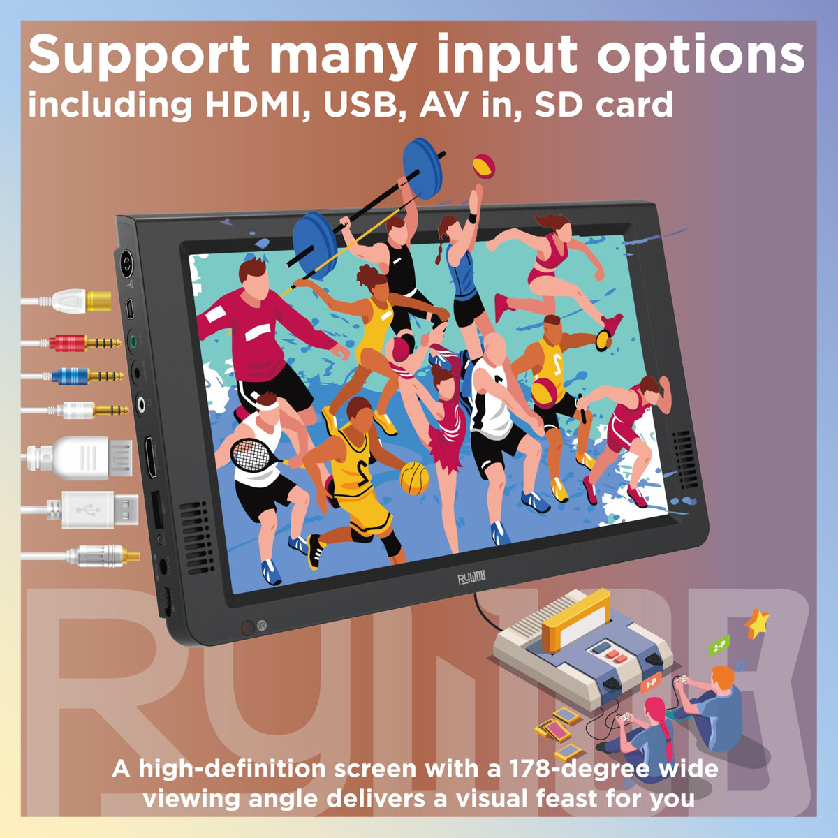 Portable Digital TV with Antenna I306466