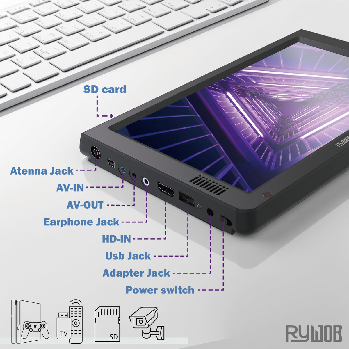 Portable Digital TV with Antenna I306466