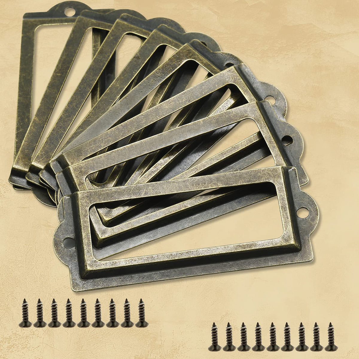 Bronze 3.3 Inch Label Holder 30 Pcs K581
