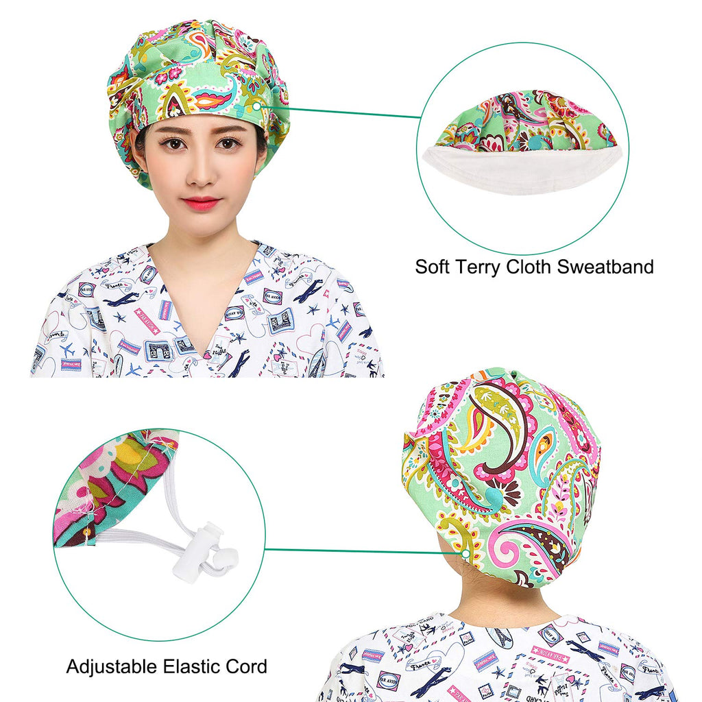 2 Pack Adjustable Cotton Working Cap with Sweatband R135739