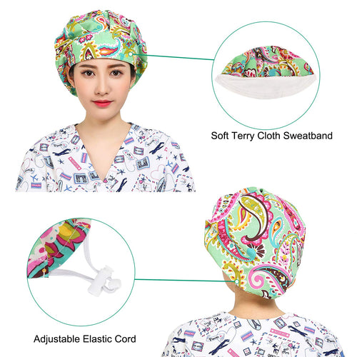 2 Pack Adjustable Cotton Working Cap with Sweatband R135739
