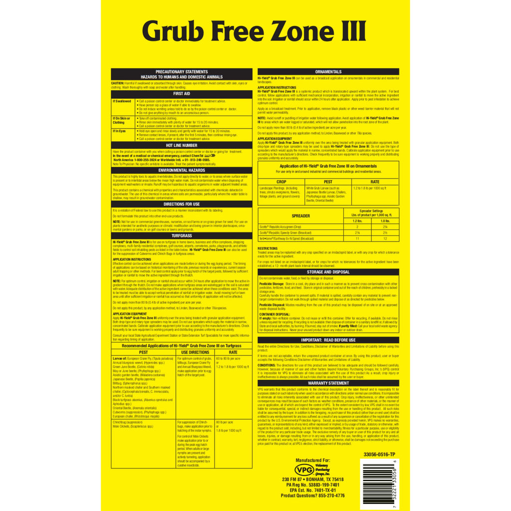 30 lbs Grub Control R2319