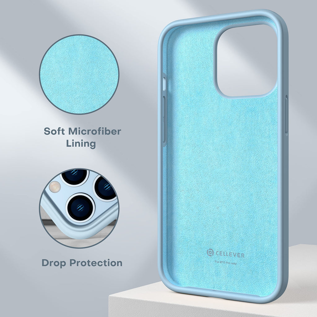 Light Blue Silicone Case with Glass Screen Protectors I751