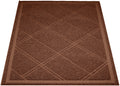 Less-Mess Cat Litter Box Mat 24" x 35" Brown F30460